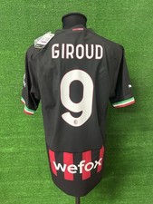 Maglia Milan GIROUD Store No Indossata Match Worn Shirt Autentich France TG XL