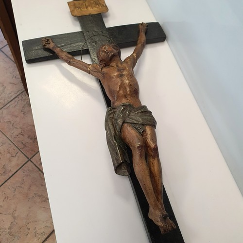 Antico crocifisso legno - antico,