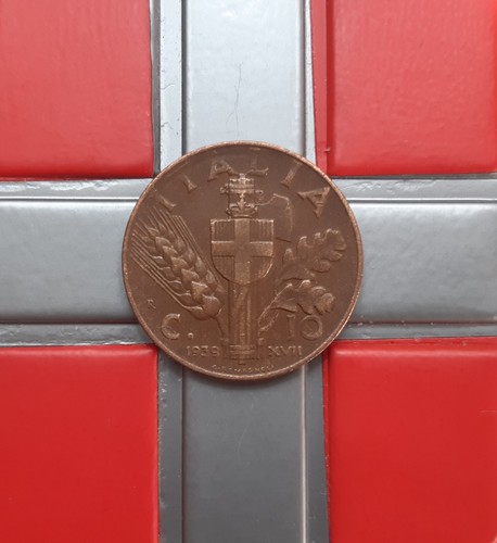 Centesimi 1939 xvii - (£), 10