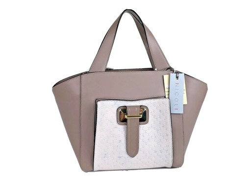 Borsa beige marca nicoli - beige,