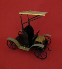 ✅ 1° COMPLEMENTO D'ARREDO MODERNISTA "AUTO ANNI 30" EPOCA 1960 IN METALLO -4689