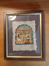 Quadro Su Papiro L'Altro Egitto Siracusa Flavia Massara Marotta Con Certificato