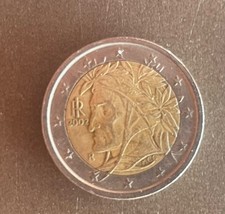 Moneta dante alighieri euro - 2,