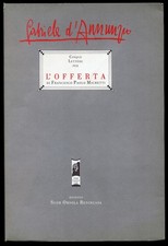 D'Annunzio Cinque lettere per L'Offerta di Francesco Paolo Michetti