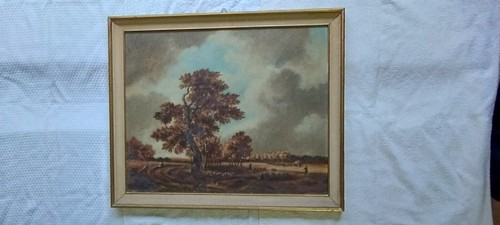 Quadro tempera tela anni - tempera, su