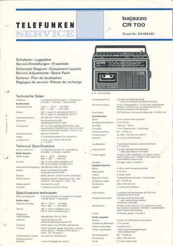Telefunken bajazzo 700 - bajazzo,