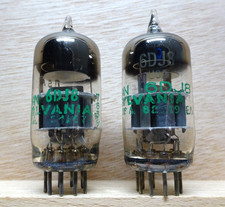 Coppia: SYLVANIA 6DJ8 ECC88 | OTTIMO ✅ Tubo bilanciato USA NOS Tubes (6922)