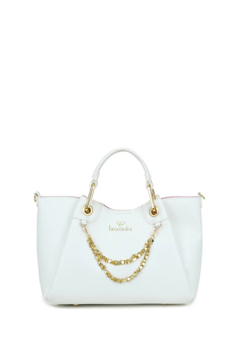 Braccialini borsa amy bianco - borsa,