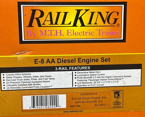 Set motore diesel mth rail - set,