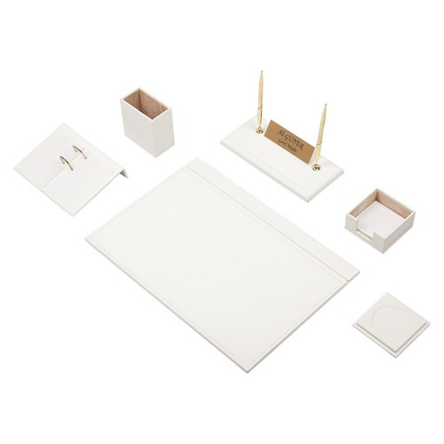 Set scrivania pelle con - set,