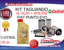 KIT TAGLIANDO FIAT PUNTO EVO 1.6 MTJ 88KW 16V- 4 FILTRI + 4L OLIO CASTROL 5W40