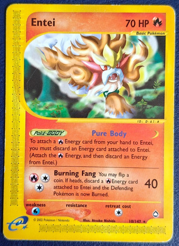 Pokemon entei aquapolis - entei,