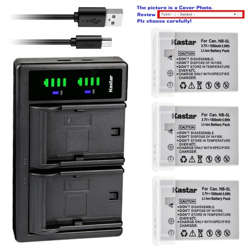 Kastar battery ltd2 - ltd2, usb