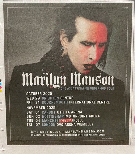 Pubblicità marilyn manson - pubblicità,