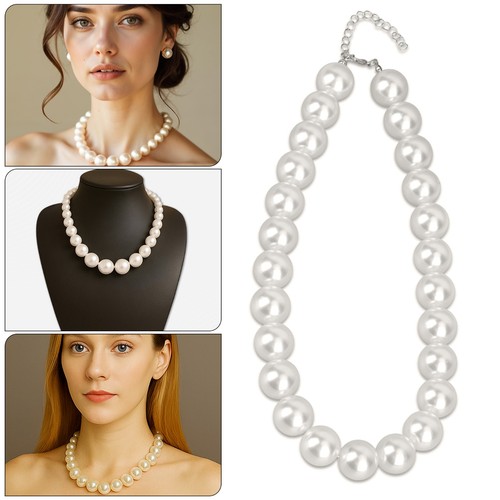 Vintage perle finte collana - perle,