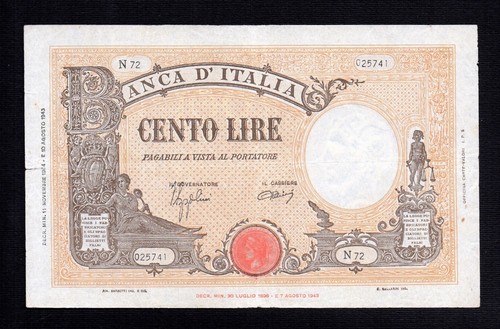 Rara cento 100 - lire, b