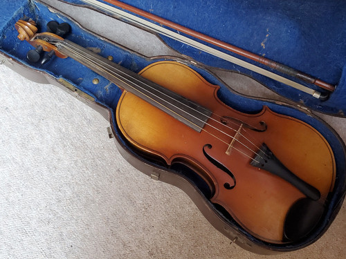 Nicely flamed old - 4/4, violin
