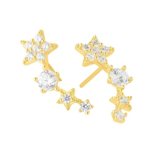 Orecchini stella con zirconi - orecchini,