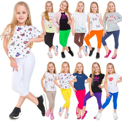Leggings ragazze capri - capri, cotone