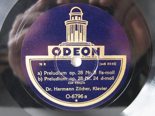 78rpm hermann zilcher - dr.,