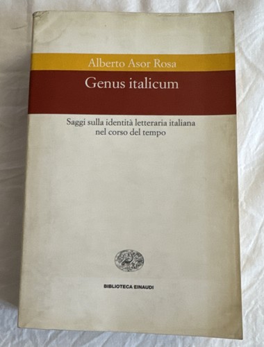 Asor rosa genus italicum - asor,