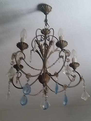 Lampadario ferro battuto - ferro,