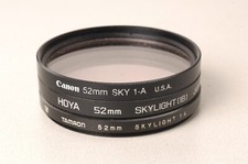 Lotto n°3 Filtri Fotografici 1A 52mm