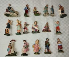 LOTTO FIGURINI PERSONAGGI VINTAGE PRESEPE IN PASTA ?  VARI SOGGETTI SCALE ETC...