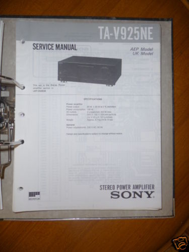 Manuale servizio sony - di,