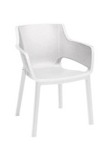 KETER Sedia da Giardino in Resina 57x62x79 cm colore Bianco - Keter Elisa