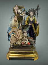 Nativita' Stile ‘700 Napoletano Presepe Arte presepiale 42x30x75 cm Gesu' design