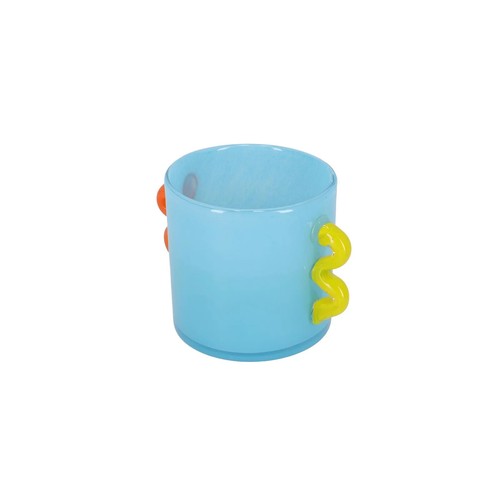Vaso colorato vetro soffiato