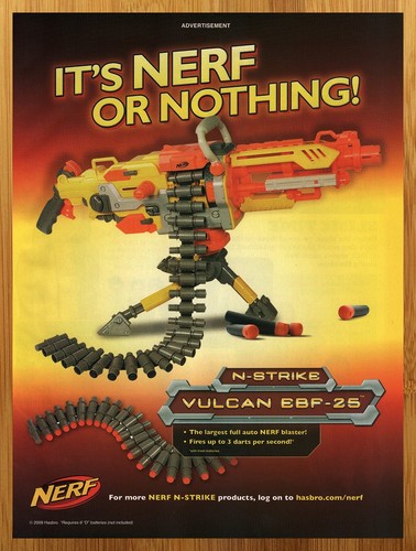 Pubblicità poster stampa nerf - pubblicità/poster,