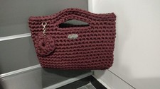 Borse donna lavorate a uncinetto. In fettuccia. Fatta a mano. Borsa donna.