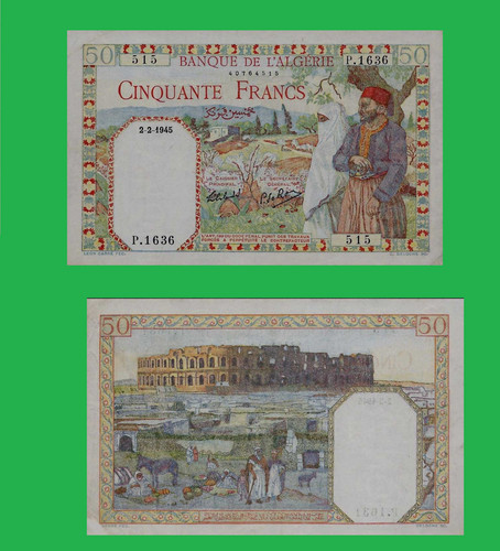 Algeria franchi 1945 uk - franchi,
