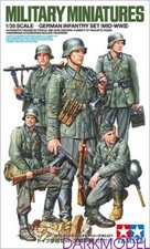 Tamiya 35371 Modellino Modellino Militare Scala 1/35 Kit Metà Seconda Guerra Mondiale Set Fanteria Tedesca
