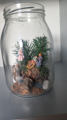 Presepe barattolo vetro - presepe, di