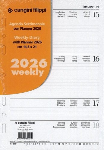 Ricambio organizer agenda - ricambio,