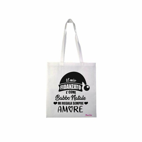 Borsa poliestere 36x40 scritta - poliestere,