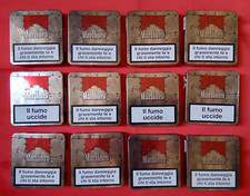 12 PORTA SIGARETTE MARLBORO EDIZIONE LIMITATA METALLO PACCHETTO LATTA