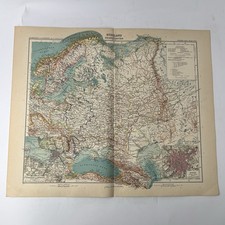 Stampa antica mappa Russland