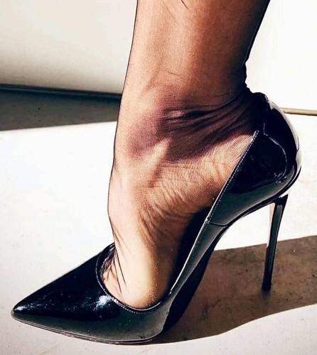 Decollete pumps vernice nere - pumps,