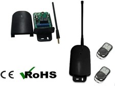 KIT RICEVITORE 2 TELECOMANDI UNIVERSALE RADIOCOMANDO 433mhz CANCELLI AUTOMATICI