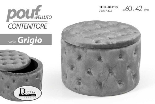 Pouf poggiapiedi contenitore - poggiapiedi,