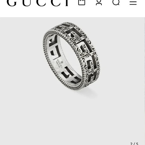 Anello uomo gucci argento - uomo,