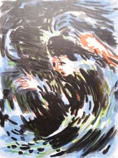 ORFEO TAMBURI: Rara Litografia cm. 45x35  Firmata, Perfetta. STUPENDA!!!