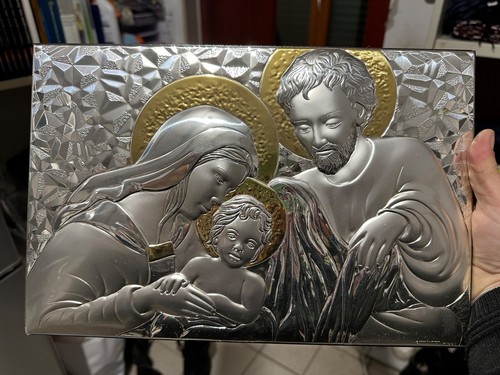 Icona argento sacra famiglia - icona,