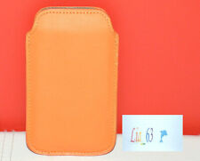 Custodia Busta Cover in Similpelle Arancione per iPhone 5 e 5S