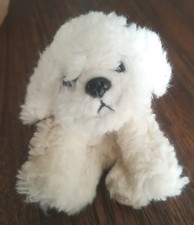 RUSS Berrie Stuffed Animal Mini MUFFIN Dog Maltese Bichon Frise White Plush Soft
