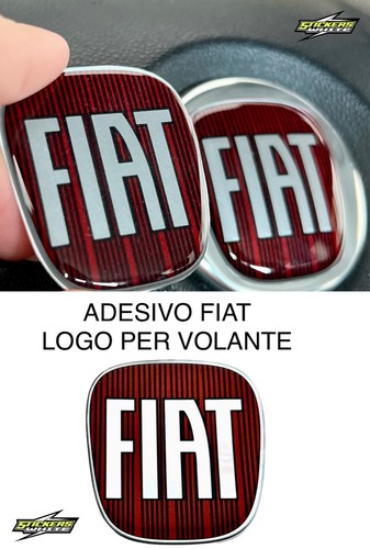 Adesivo logo fiat resinato - fiat, 3d